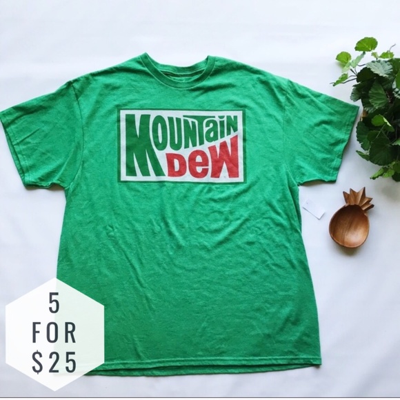 Mountain Dew Other - Mountain Dew • Vintage Logo Soda Food Graphic Tee